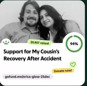 Kent Usher injury gofundme crash